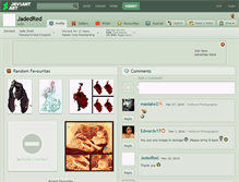 Tablet Screenshot of jadedred.deviantart.com