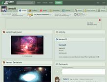 Tablet Screenshot of bensuit.deviantart.com