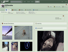 Tablet Screenshot of killparadise.deviantart.com