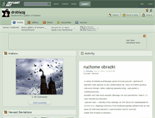 Tablet Screenshot of drobiazg.deviantart.com