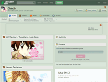 Tablet Screenshot of chinjin.deviantart.com