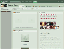 Tablet Screenshot of kaname-clan.deviantart.com