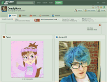 Tablet Screenshot of deadlynova.deviantart.com