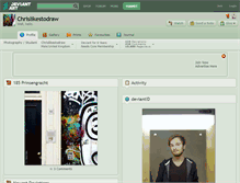 Tablet Screenshot of chrislikestodraw.deviantart.com