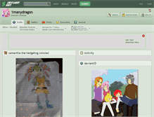 Tablet Screenshot of 1manydragon.deviantart.com