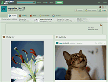 Tablet Screenshot of imperfection22.deviantart.com