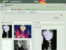 Tablet Screenshot of hislover13.deviantart.com