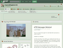 Tablet Screenshot of impendidngdoom46.deviantart.com