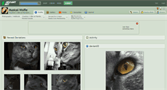 Desktop Screenshot of musical-wolfie.deviantart.com