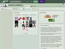 Tablet Screenshot of miniature-modellers.deviantart.com