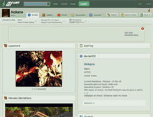 Tablet Screenshot of mokano.deviantart.com