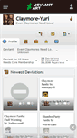 Mobile Screenshot of claymore-yuri.deviantart.com