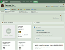 Tablet Screenshot of claymore-yuri.deviantart.com