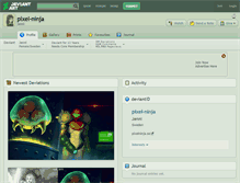 Tablet Screenshot of pixel-ninja.deviantart.com