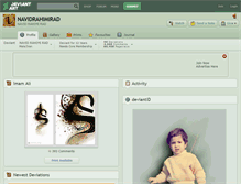 Tablet Screenshot of navidrahimirad.deviantart.com