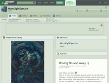 Tablet Screenshot of moonlightspectre.deviantart.com