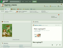 Tablet Screenshot of nephrite-x-makoto.deviantart.com