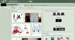 Desktop Screenshot of demongodarlings.deviantart.com