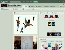 Tablet Screenshot of demongodarlings.deviantart.com