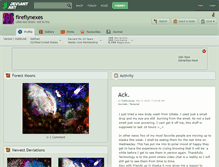 Tablet Screenshot of fireflynexes.deviantart.com