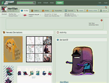 Tablet Screenshot of merillian.deviantart.com