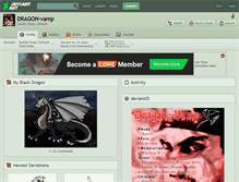 Tablet Screenshot of dragon-vamp.deviantart.com