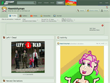 Tablet Screenshot of heeminhyman.deviantart.com
