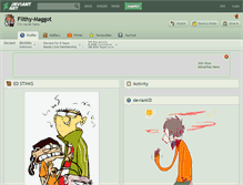 Tablet Screenshot of filthy-maggot.deviantart.com