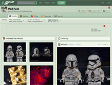 Tablet Screenshot of mad-kaos.deviantart.com