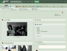Tablet Screenshot of jrlm.deviantart.com