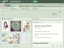 Tablet Screenshot of kresiana.deviantart.com