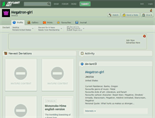 Tablet Screenshot of megatron-girl.deviantart.com
