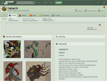 Tablet Screenshot of cathat10.deviantart.com