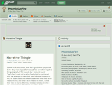 Tablet Screenshot of phoenixsunfire.deviantart.com