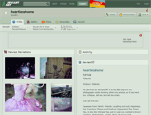 Tablet Screenshot of heartlesshome.deviantart.com