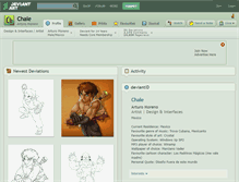 Tablet Screenshot of chale.deviantart.com
