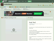 Tablet Screenshot of goddessrayne.deviantart.com