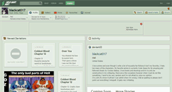 Desktop Screenshot of blackcat017.deviantart.com