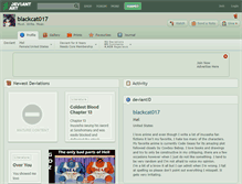 Tablet Screenshot of blackcat017.deviantart.com