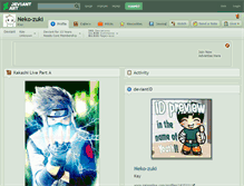 Tablet Screenshot of neko-zuki.deviantart.com