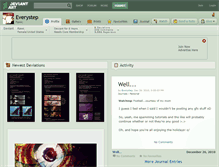 Tablet Screenshot of everystep.deviantart.com