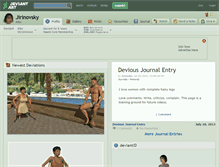 Tablet Screenshot of jirinovsky.deviantart.com