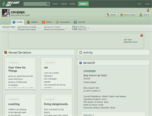 Tablet Screenshot of cowpops.deviantart.com