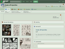 Tablet Screenshot of grade-aprojectiles.deviantart.com