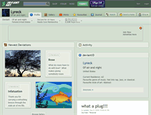 Tablet Screenshot of lyreck.deviantart.com