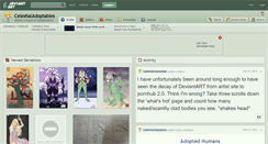 Desktop Screenshot of celestialadoptables.deviantart.com