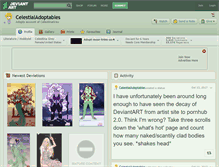 Tablet Screenshot of celestialadoptables.deviantart.com