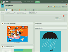 Tablet Screenshot of nerdyapple.deviantart.com