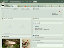 Tablet Screenshot of pjack.deviantart.com