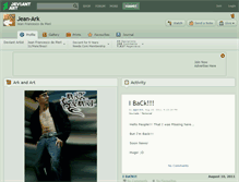 Tablet Screenshot of jean-ark.deviantart.com